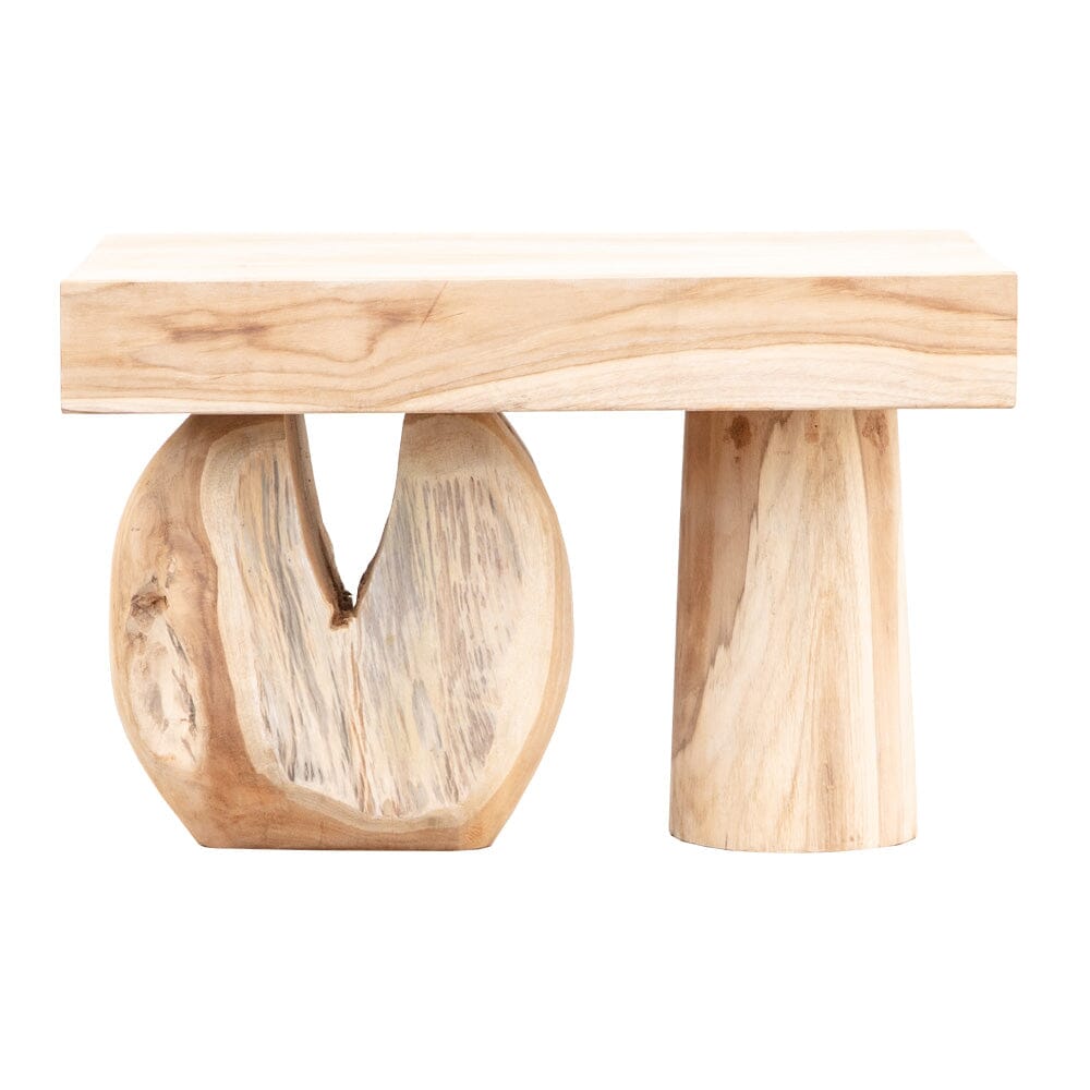 Abstract Teak Side Table II