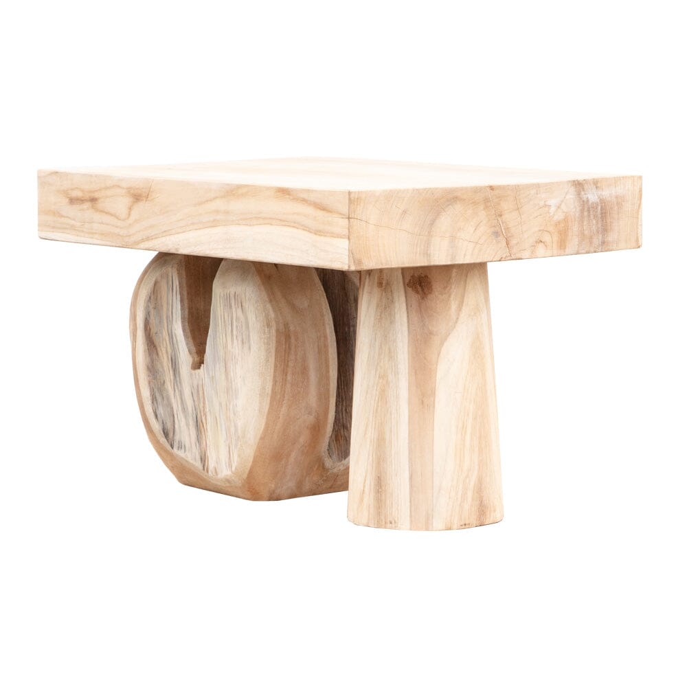 Abstract Teak Side Table II