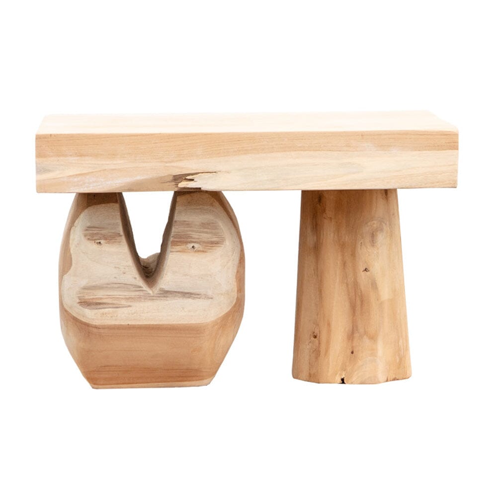 Abstract Teak Side Table III