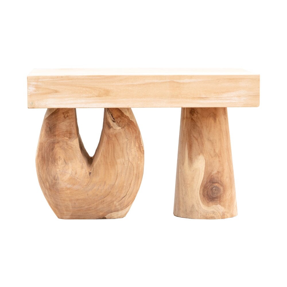 Abstract Teak Side Table IV