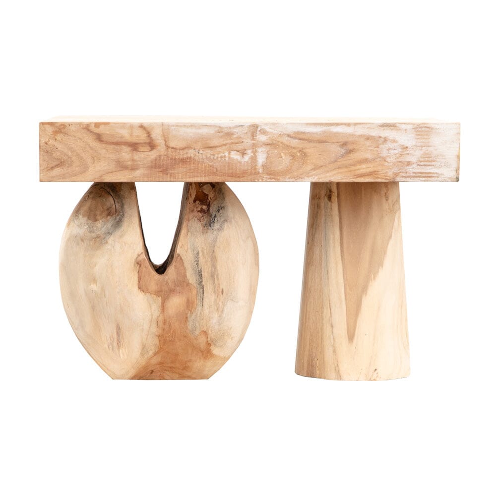 Abstract Teak Side Table V