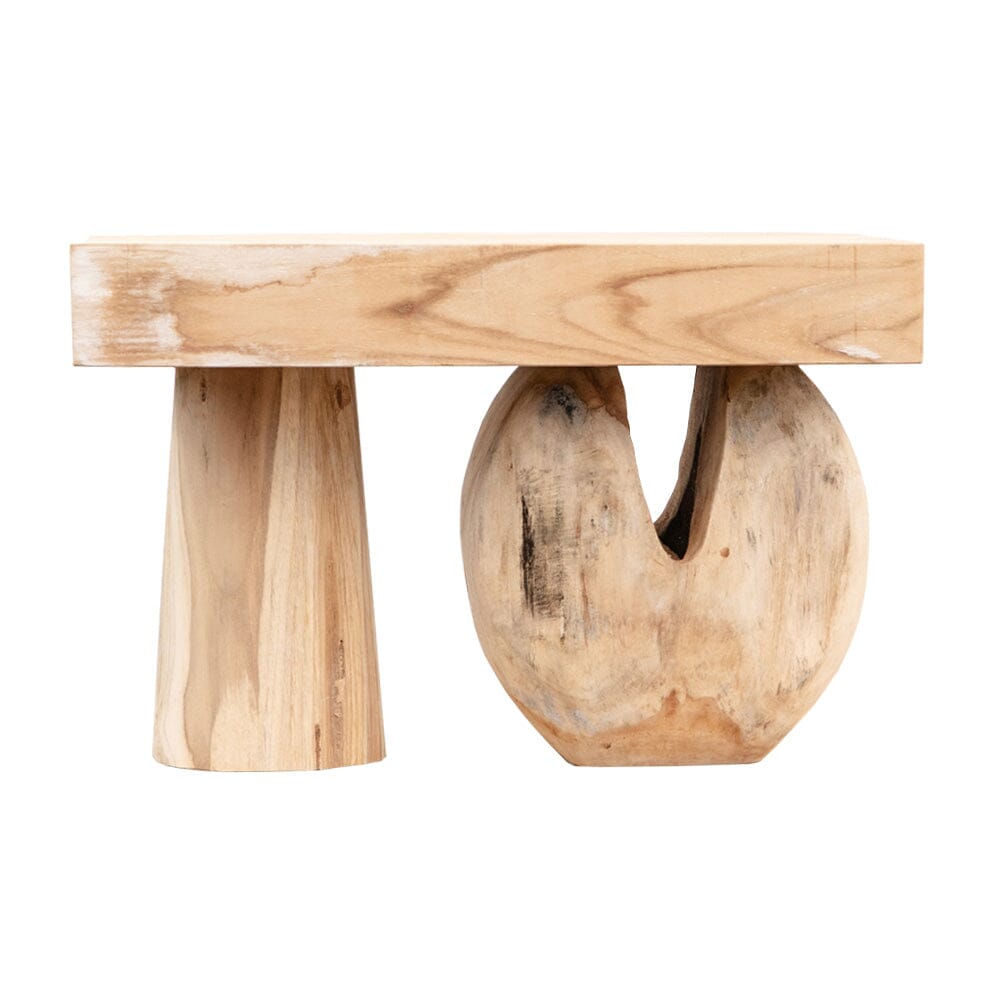 Abstract Teak Side Table V